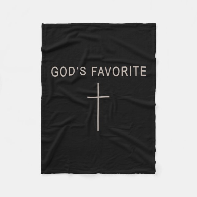 Teen Girl God's Favorite Christian Minimalist Todd Fleece Blanket (Front)