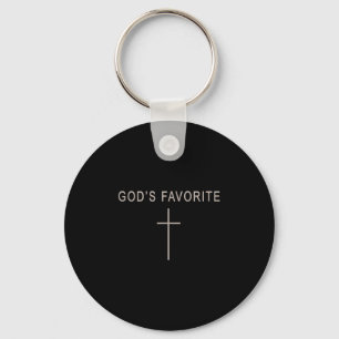 Teen Girl God's Favorite Christian Minimalist Todd Keychain