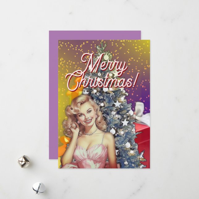 Teen Girl  Holiday Card (Front/Back In Situ)