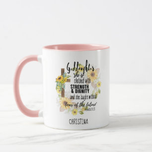Teen Goddaughter Gift - Personalized Proverb Quote Mug