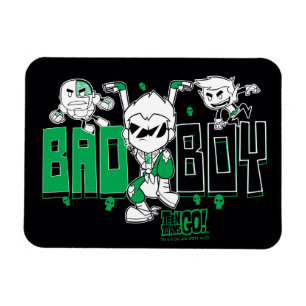 Teen Titans Go! "Bad Boy" Robin, Cyborg, & BB Magnet