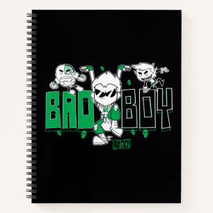 Teen Titans Go! "Bad Boy" Robin, Cyborg, & BB Notebook