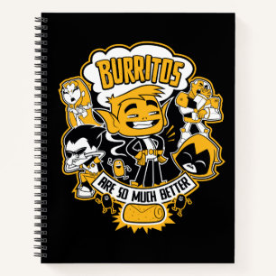 Teen Titans Go! Beast Boy "Burritos Are Better" Notebook