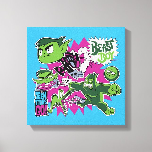 Teen Titans Go! | Beast Boy Shapeshifts Canvas Print (Front)