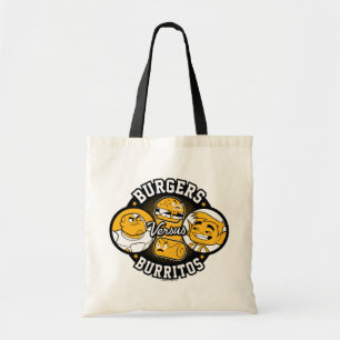 Teen Titans Go!   Burgers Versus Burritos Tote Bag