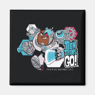 Teen Titans Go! Cyborg's Arsenal Graphic Magnet