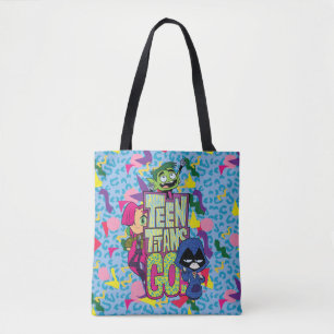 Teen Titans Go! "Girls Girls" Animal Print Logo Tote Bag