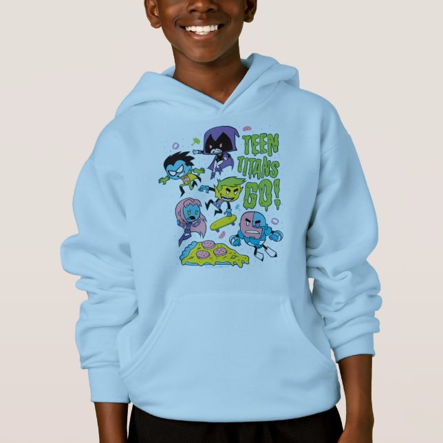 Teen Titans Go! | Gnarly 90's Pizza Graphic (Front)