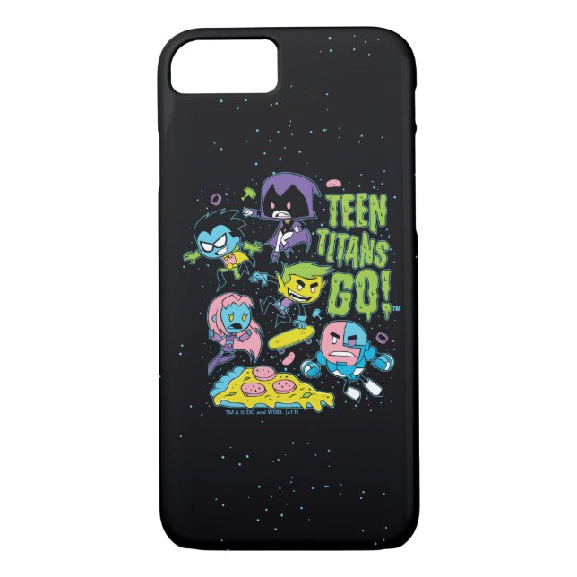Teen Titans Go! | Gnarly 90's Pizza Graphic Case-Mate iPhone Case (Back)