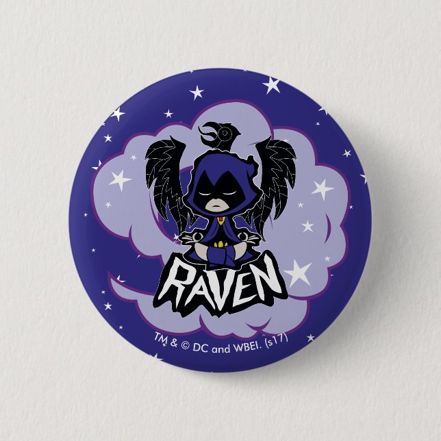Teen Titans Go! | Raven Attack 2 Inch Round Button (Front)
