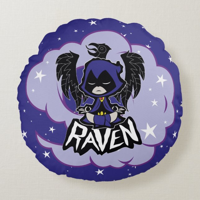 Teen Titans Go! | Raven Attack Round Pillow (Front)