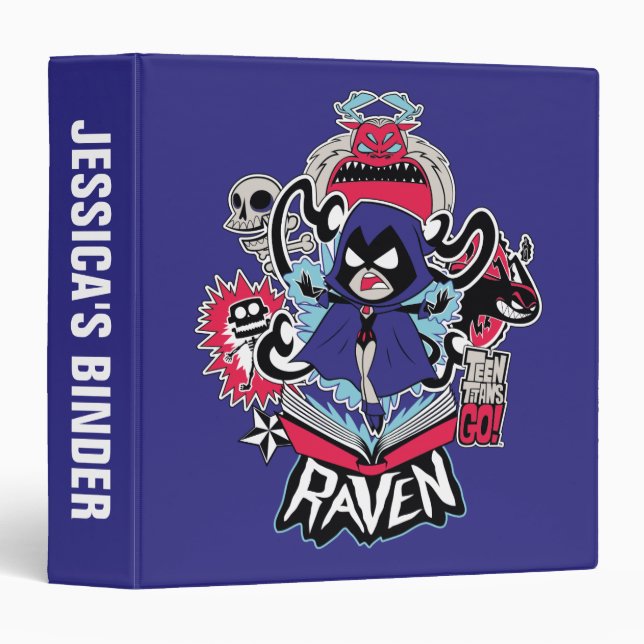 Teen Titans Go! | Raven Demonic Powers Graphic Binder (Front/Spine)