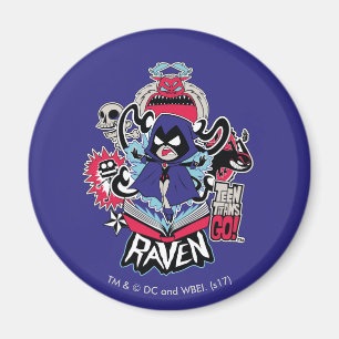 Teen Titans Go! Raven Demonic Powers Graphic Magnet