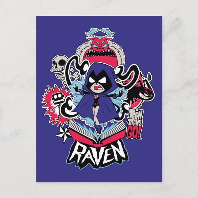 Teen Titans Go! | Raven Demonic Powers Graphic Postcard (Front)