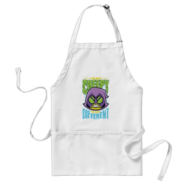 Teen Titans Go! | Raven "Not Creepy I'm Different" Standard Apron (Front)