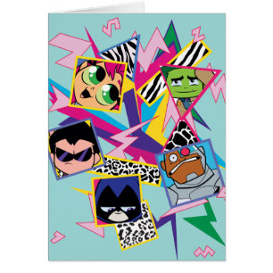 Teen Titans Go! Retro 90's Group Collage