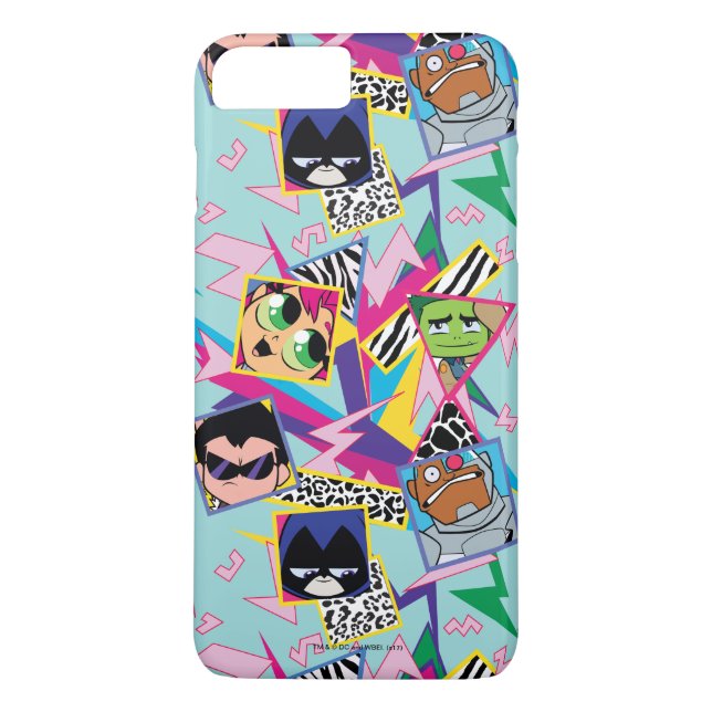 Teen Titans Go! | Retro 90's Group Collage Case-Mate iPhone Case (Back)