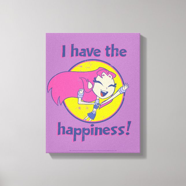 Teen Titans Go! | Starfire "I Have The Happiness" Canvas Print (Front)