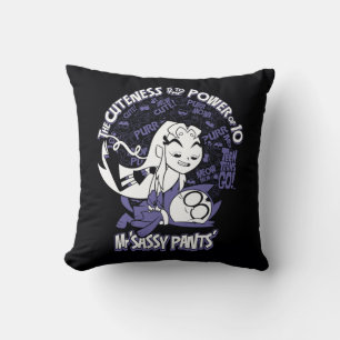 Teen Titans Go!   Starfire & Mr Sassy Pants Throw Pillow