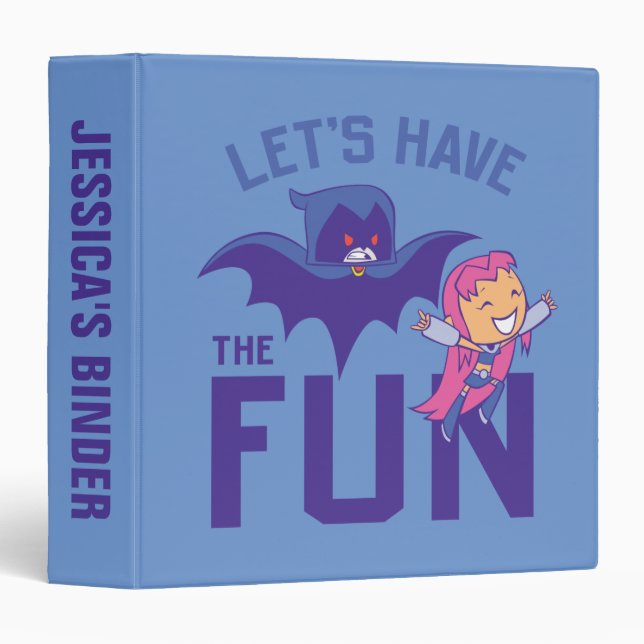 Teen Titans Go! | Starfire & Raven "Have The Fun" Binder (Front/Spine)