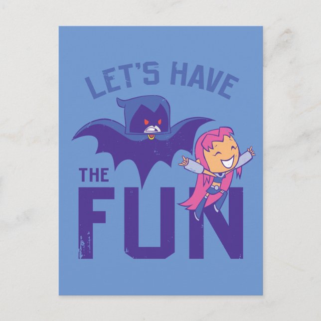 Teen Titans Go! | Starfire & Raven "Have The Fun" Postcard (Front)