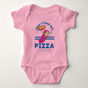 Teen Titans Go! Starfire "Truth Justice Pizza" Baby Bodysuit