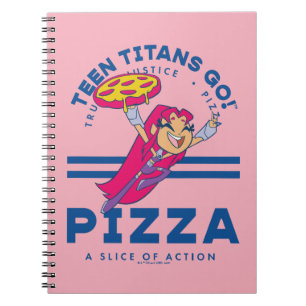 Teen Titans Go! Starfire "Truth Justice Pizza" Notebook