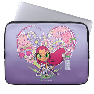 Teen Titans Go! Starfire's Heart Punch Graphic Laptop Sleeve