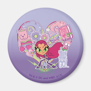Teen Titans Go! Starfire's Heart Punch Graphic Magnet