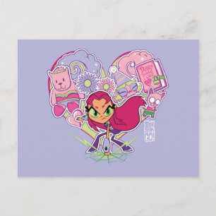 Teen Titans Go! Starfire's Heart Punch Graphic Postcard