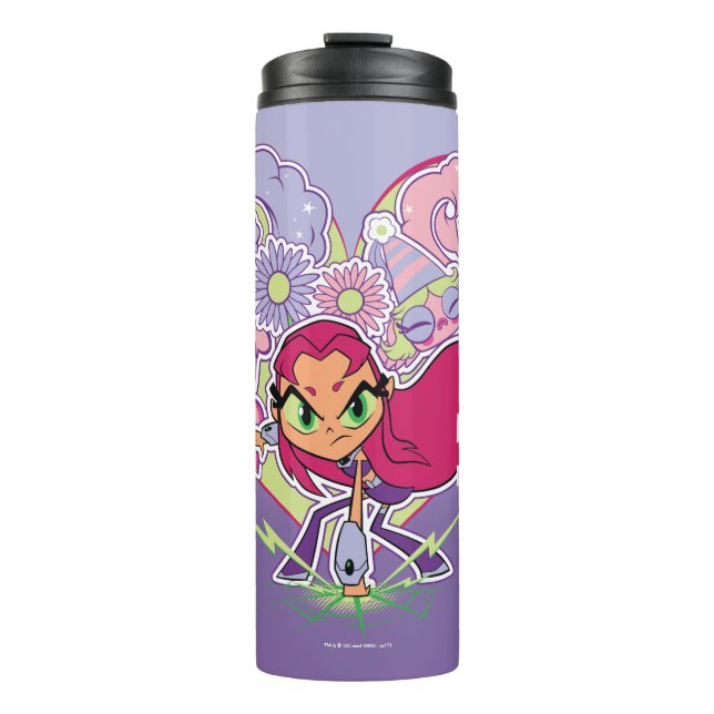 Teen Titans Go! | Starfire's Heart Punch Graphic Thermal Tumbler (Front)