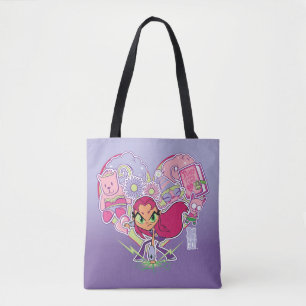 Teen Titans Go! Starfire's Heart Punch Graphic Tote Bag