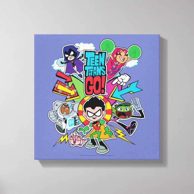 Teen Titans Go! | Team Arrow Graphic Canvas Print (Front)
