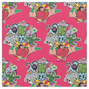 Teen Titans Go!   Team Group Graphic Fabric