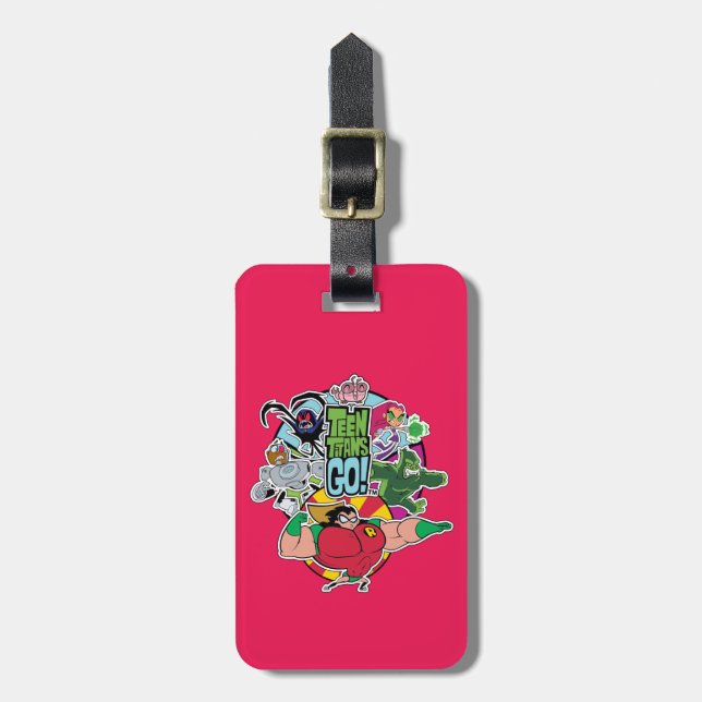 Teen Titans Go! | Team Group Graphic Luggage Tag (Front Vertical)