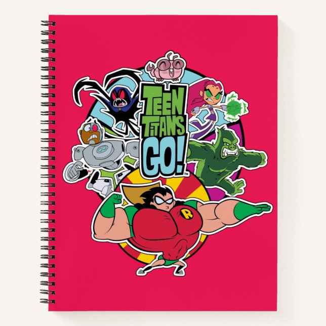 Teen Titans Go! | Team Group Graphic Notebook (Front)