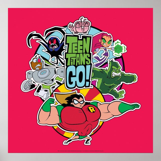 Teen Titans Go! | Team Group Graphic Poster (Front)