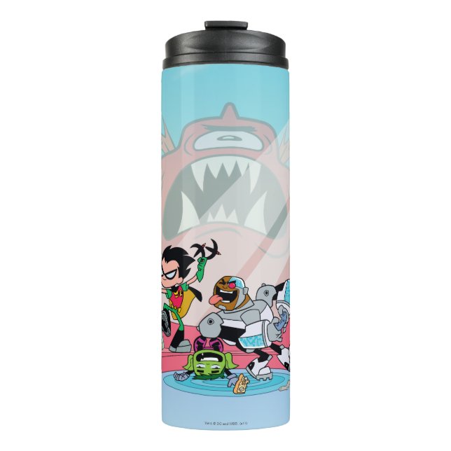 Teen Titans Go! | Tentacled Monster Approaches Thermal Tumbler (Front)