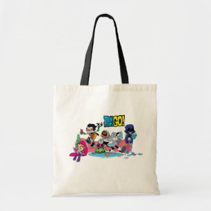 Teen Titans Go! Tentacled Monster Approaches Tote Bag