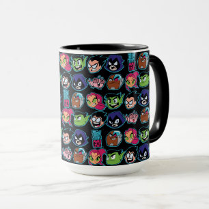 Teen Titans Go!   Titans Head Pattern Mug