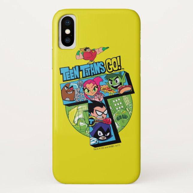 Teen Titans Go! | Titans Tower Collage Case-Mate iPhone Case (Back)