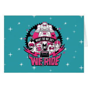 Teen Titans Go! "We Ride" Retro Moto Graphic