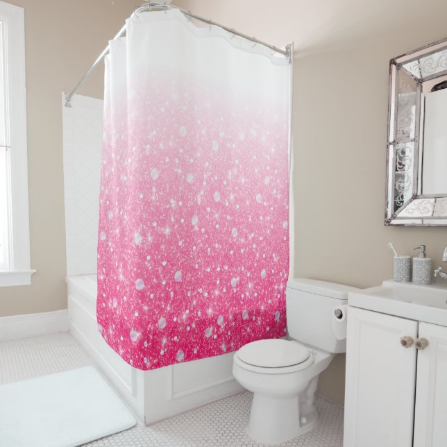 Teen Tween Girls Sparkly Pink Glitter Ombre (In Situ)