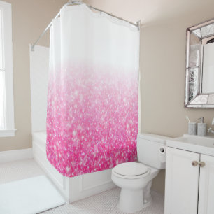 Teen Tween Girls Sparkly Pink Glitter Ombre