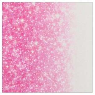 Teen Tween Girls Sparkly Pink Glitter Ombre Fabric