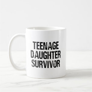 Teenage Daughter Survivor Funny Vintage Coffee Mug