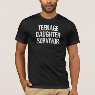 Teenage Daughter Survivor Funny Vintage T-Shirt