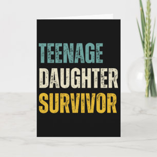 Teenage Daughter Survivor Vintage  Card