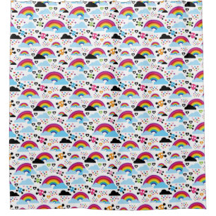 Teenage emo rainbow skull background