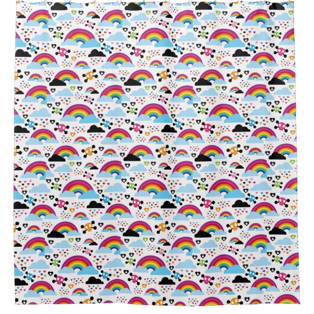 Teenage emo rainbow skull background (Front)